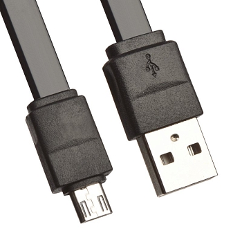USB Дата-кабель "Stable and Faster" MicroUSB, 20 см., черный