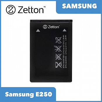 Аккумулятор Zetton для Samsung E250 800 mAh, Li-Ion аналог AB463446BU